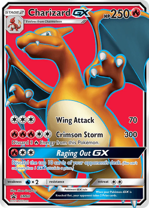 Charizard GX (SM60) (Jumbo Card) [Sun & Moon: Black Star Promos] - for just $10.20! 