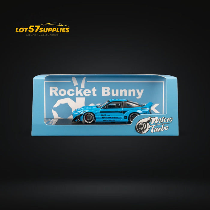MicroTurbo Nissan 180SX Pandem Rocket Bunny Baby Blue 1:64 - for just $44.99! 