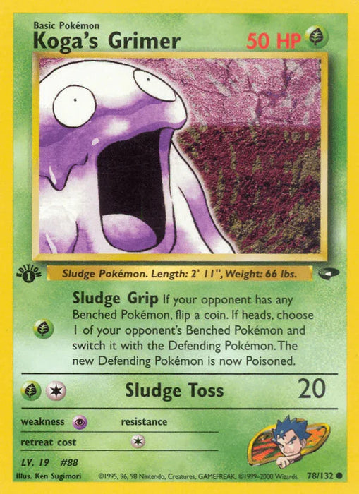 Koga's Grimer (78/132) [Gym Challenge 1st Edition] - for just $0.45! 