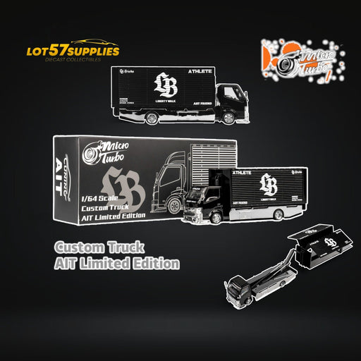 MicroTurbo HINO 300 Custom Box Truck AIT Limited Edition 1:64 - for just $49.99! 