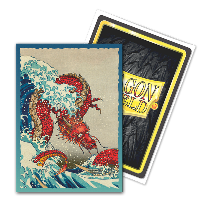 Dragon Shield: Standard 100ct Brushed Art Sleeves - The Great Wave (Anniversary Special Edition) - for just $0! 
