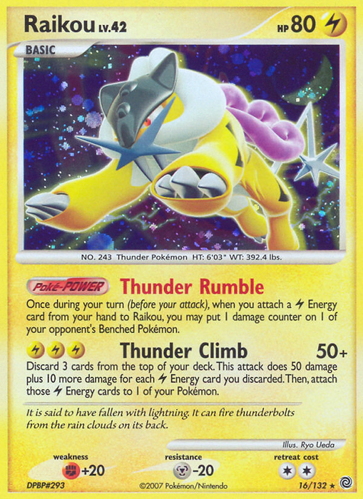 Raikou (16/132) [Diamond & Pearl: Secret Wonders] - Just $1.95! Shop now at Retro Gaming of Denver