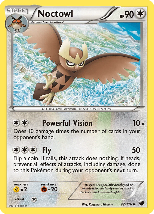 Noctowl (92/116) [Black & White: Plasma Freeze] - for just $0.15! 