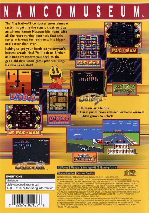 Namco Museum – PlayStation 2 (PS2) - for just $9.99! 
