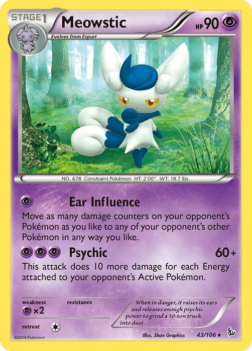 Meowstic (43/106) [XY: Flashfire] - for just $0.30! 