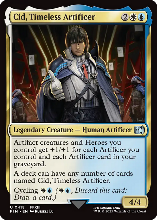 Cid, Timeless Artificer (0418) (FIN-418) - FINAL FANTASY Foil - for just $2.35! 