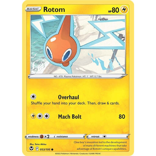 Rotom (053/195) [Sword & Shield: Silver Tempest] - Just $0.04! Shop now at Retro Gaming of Denver