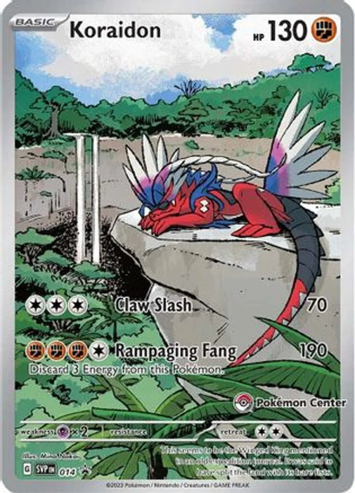 Koraidon (014) (Pokemon Center Exclusive) [Scarlet & Violet: Black Star Promos] - for just $35.60! 