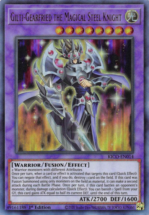 Gilti-Gearfried the Magical Steel Knight (Ultra Rare) [KICO-EN014] Ultra Rare - for just $0.30! 