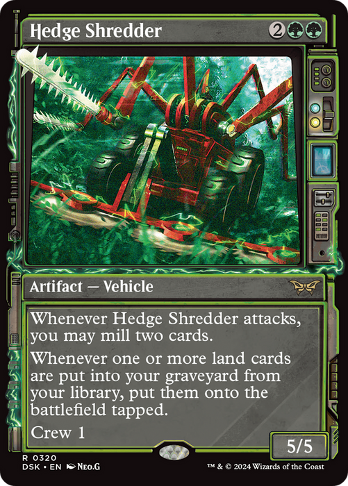Hedge Shredder (DSK-320) - Duskmourn: House of Horror: (Showcase) Foil - for just $1.28! 