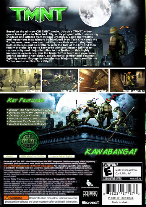 TMNT – Xbox 360 (X360) - for just $15.99! 