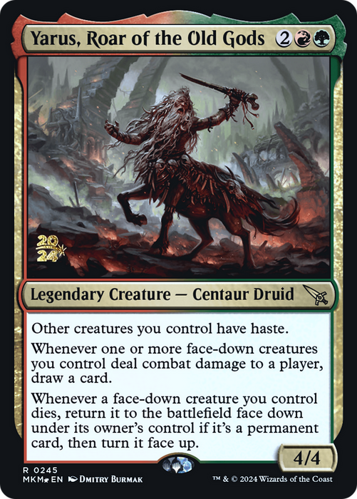 Yarus, Roar of the Old Gods (PRE-245) - Murders at Karlov Manor Promos Foil - for just $0.16! 