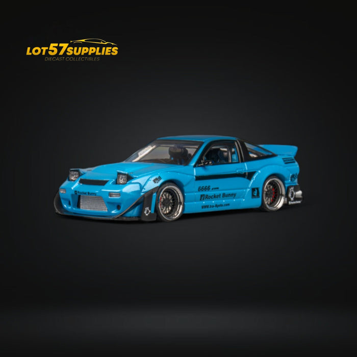 MicroTurbo Nissan 180SX Pandem Rocket Bunny Baby Blue 1:64 - for just $44.99! 
