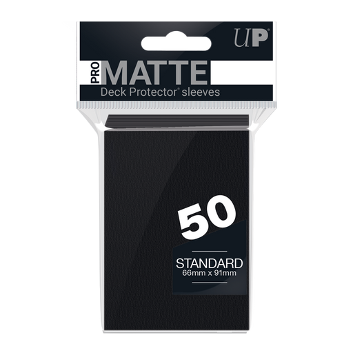 Ultra PRO: Standard 50ct Sleeves - PRO-Matte (Black) - Just $0! Shop now at Retro Gaming of Denver