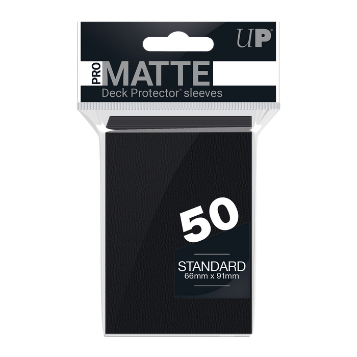 Ultra PRO: Standard 50ct Sleeves - PRO-Matte (Black) - Just $0! Shop now at Retro Gaming of Denver