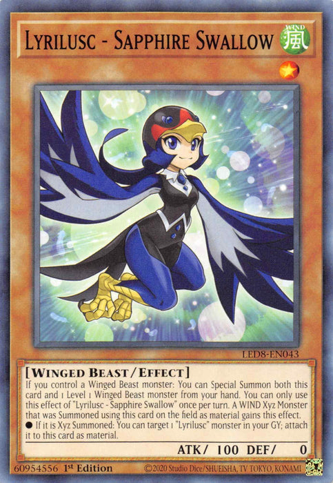 Lyrilusc - Sapphire Swallow [LED8-EN043] Common - for just $0.10! 