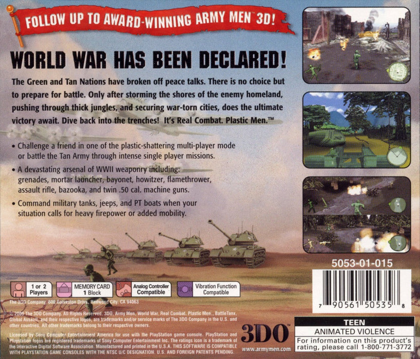 Army Men: World War – PlayStation 1 (PS1) - for just $8.99! 