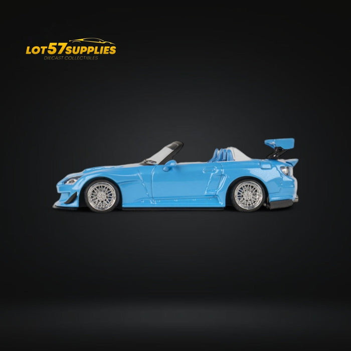 (Pre-Order) Microturbo S2000 Custom Rocket Bunny in Metallic Blue 1:64 - for just $44.99! 