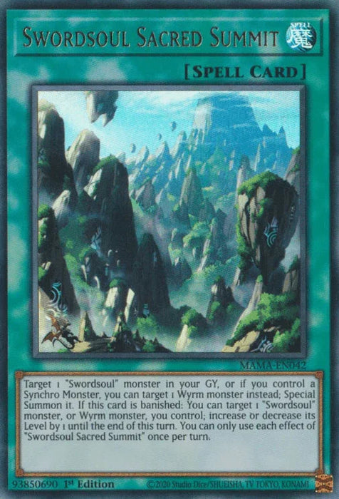 Swordsoul Sacred Summit [MAMA-EN042] Ultra Rare - for just $0.15! 
