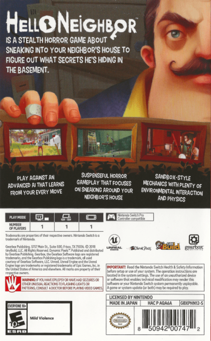 Hello Neighbor – Nintendo Switch (NS) - for just $12.99! 