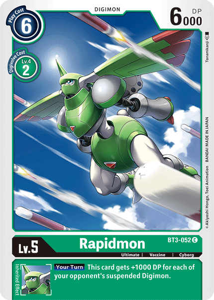 Rapidmon [BT3-052] [Release Special Booster Ver.1.5] - Just $0.09! Shop now at Retro Gaming of Denver