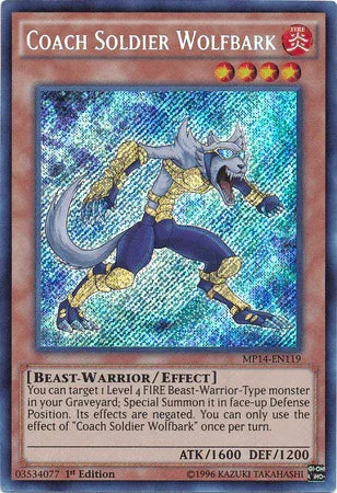 Coach Soldier Wolfbark [MP14-EN119] Secret Rare - for just $0.25! 