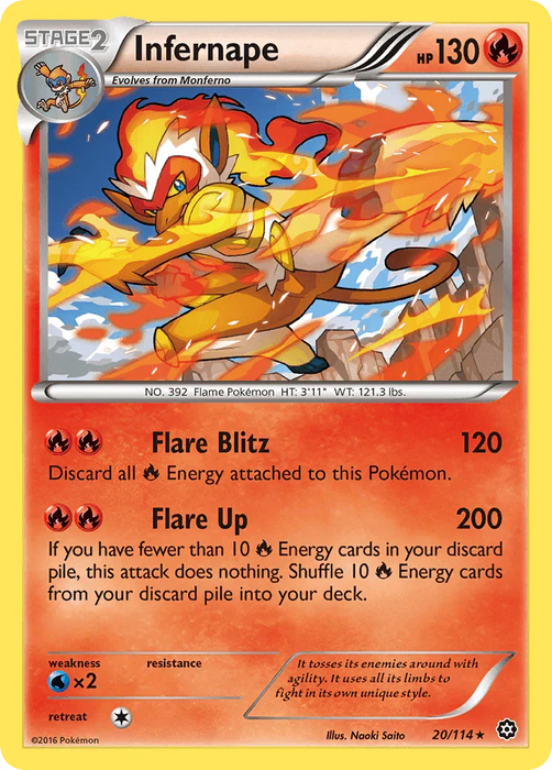 Infernape (20/114) [XY: Steam Siege] - for just $0.30! 