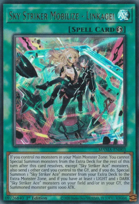 Sky Striker Mobilize - Linkage! [MAMA-EN003] Ultra Rare - for just $0.45! 