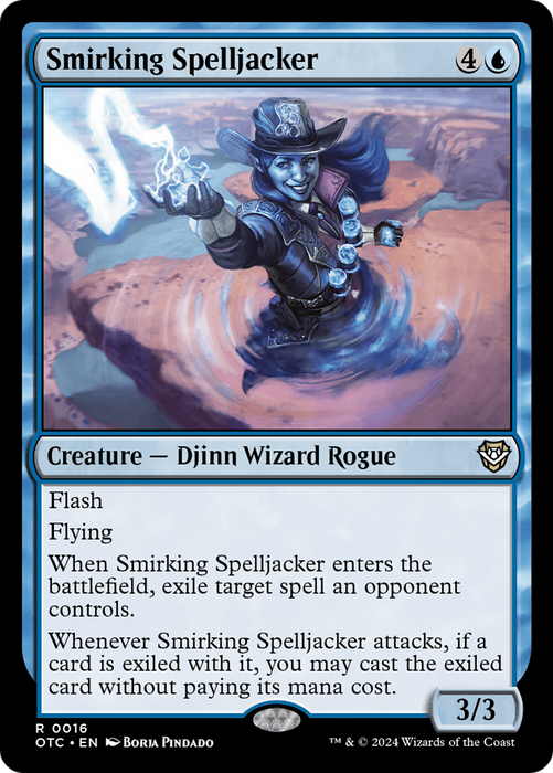 Smirking Spelljacker (OTC-016) - Outlaws of Thunder Junction Commander - for just $0.99! 