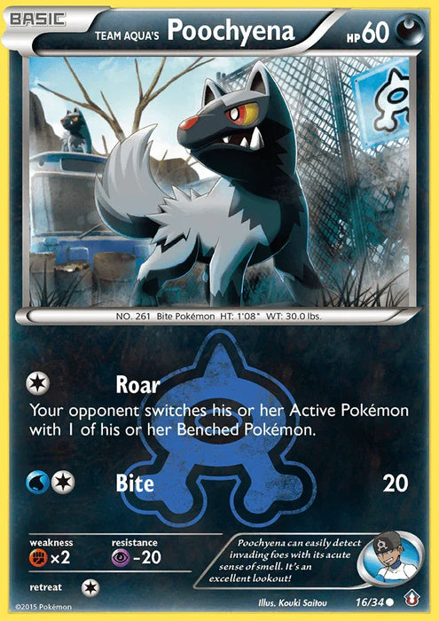Team Aqua's Poochyena (16/34) [XY: Double Crisis] - for just $0.60! 