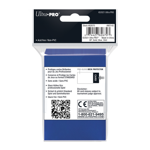 Ultra PRO: Standard 50ct Sleeves - PRO-Gloss (Blue) - Just $0! Shop now at Retro Gaming of Denver