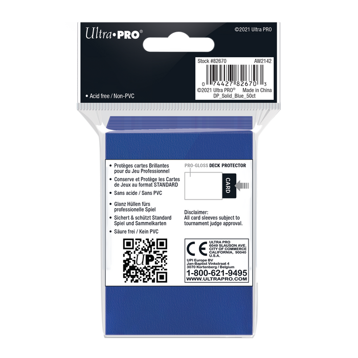 Ultra PRO: Standard 50ct Sleeves - PRO-Gloss (Blue) - Just $0! Shop now at Retro Gaming of Denver