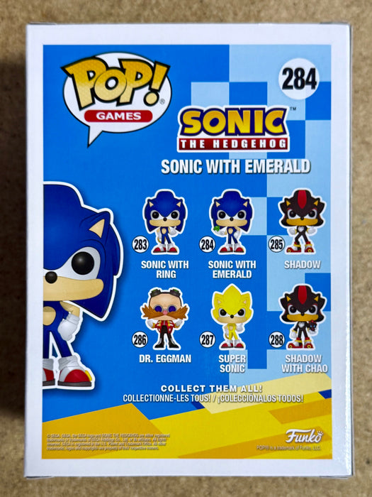Funko Pop! Games Sonic the Hedgehog with Chaos Emerald #284 Sega - for just $15! 