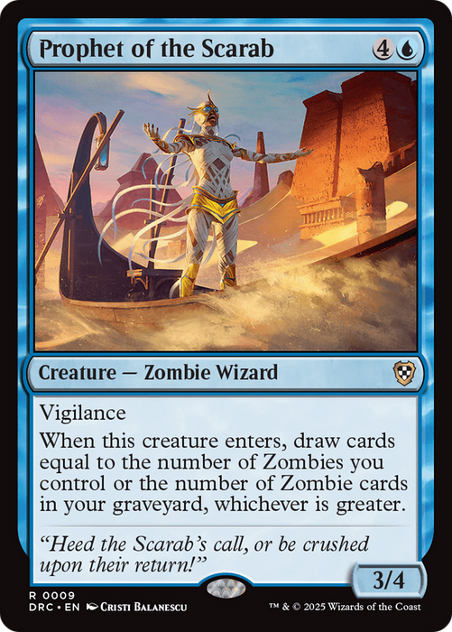 Prophet of the Scarab (DRC-009) - Commander: Aetherdrift - for just $0.06! 