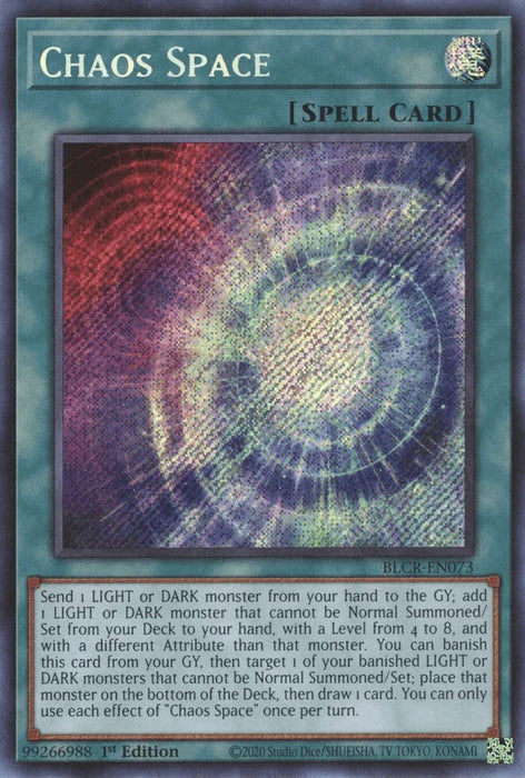 Chaos Space [BLCR-EN073] Secret Rare - for just $0.20! 