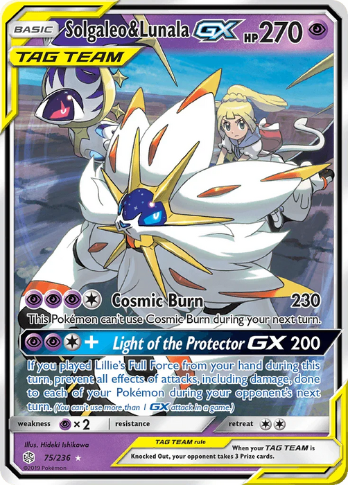 Solgaleo & Lunala GX (75/236) [Sun & Moon: Cosmic Eclipse] - for just $15.10! 