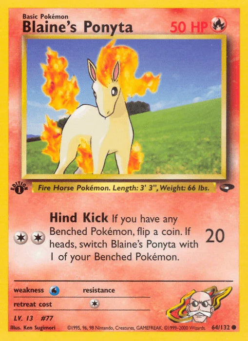 Blaine's Ponyta (64/132) [Gym Challenge 1st Edition] - for just $0.45! 