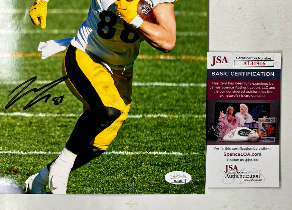 Pat Freiermuth Signed Autographed NFL Pittsburgh Steelers TE 8x10 Photo With JSA COA - for just $50! 