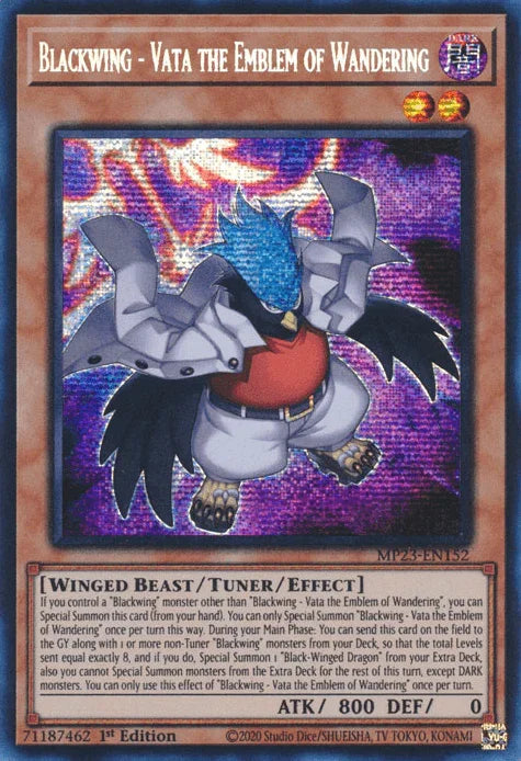 Blackwing - Vata the Emblem of Wandering [MP23-EN152] Prismatic Secret Rare - for just $0.20! 