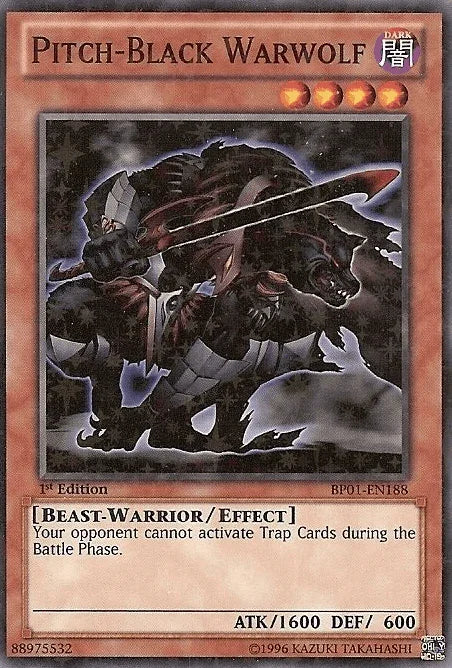 Pitch-Black Warwolf [BP01-EN188] Starfoil Rare - for just $0.10! 
