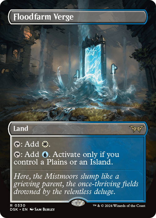 Floodfarm Verge (DSK-330) - Duskmourn: House of Horror (Borderless) Foil - for just $5.16! 