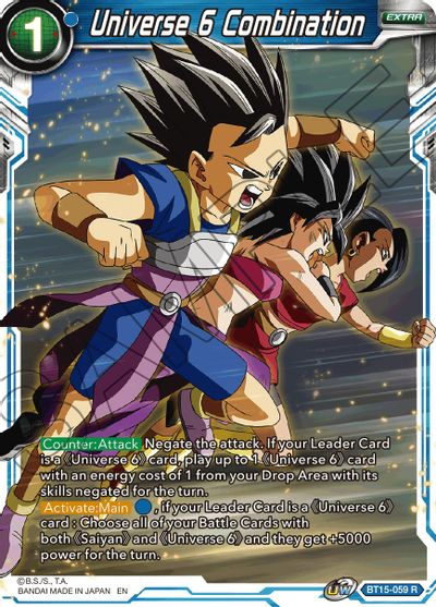 Universe 6 Combination (BT15-059) [Saiyan Showdown] - for just $0.10! 
