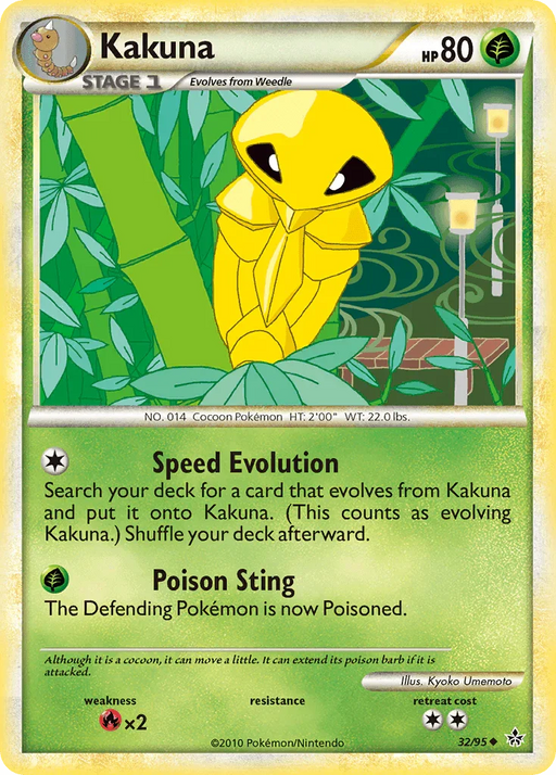 Kakuna (32/95) [HeartGold & SoulSilver: Unleashed] - for just $0.20! 