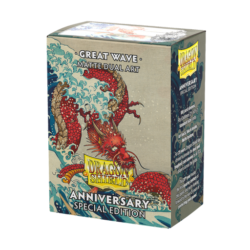 Dragon Shield: Standard 100ct Art Sleeves - Great Wave (Anniversary Special Edition) - for just $15.95! 