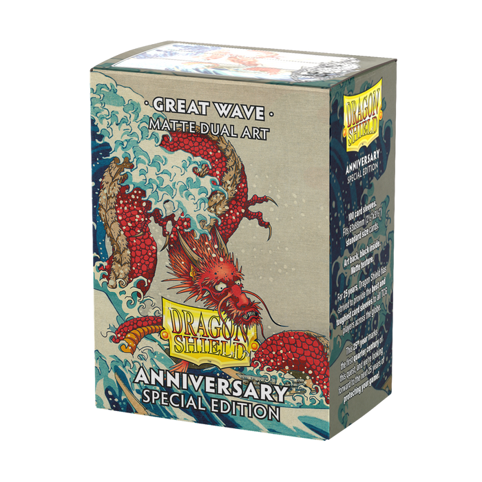 Dragon Shield: Standard 100ct Art Sleeves - Great Wave (Anniversary Special Edition) - for just $15.95! 