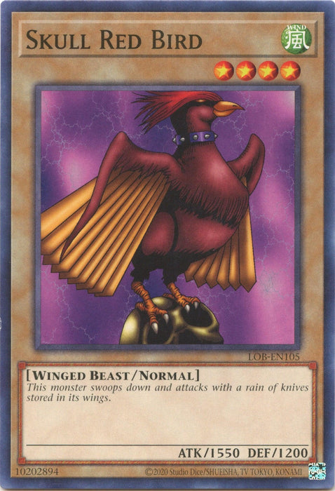 Skull Red Bird (25th Anniversary) [LOB-EN105] Common - for just $0.10! 