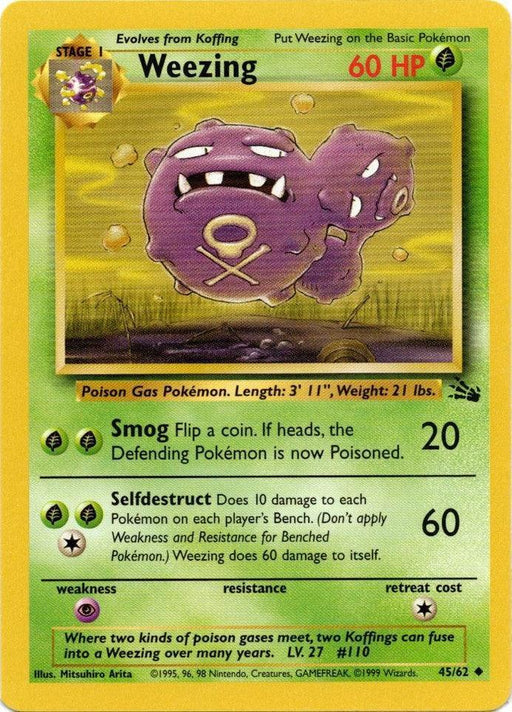 Weezing (45/62) [Fossil Unlimited] - for just $0.80! 