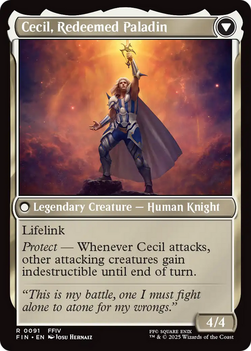 Cecil, Dark Knight (FIN-091) - FINAL FANTASY Foil - for just $0.45! 
