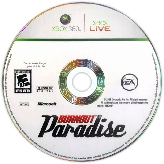 Burnout Paradise – Xbox 360 (X360) - for just $7.99! 