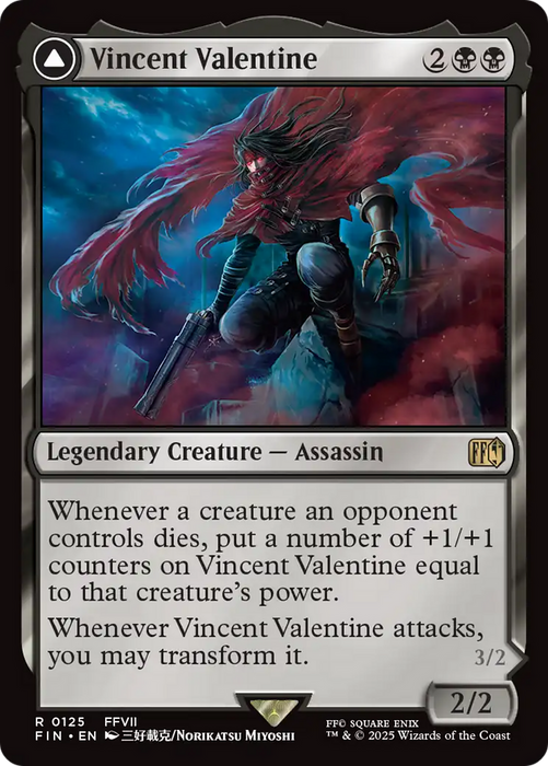 Vincent Valentine (FIN-125) - FINAL FANTASY Foil - for just $0.58! 